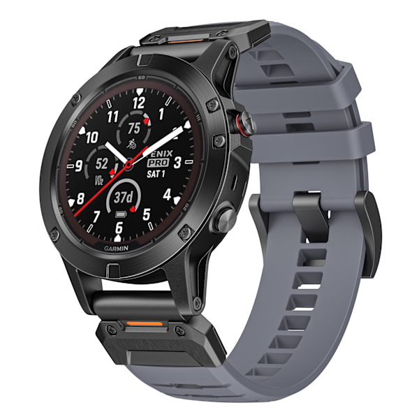 26 mm kellohihna Garmin Fenix 3/5/5X/6X/7X Harmaa