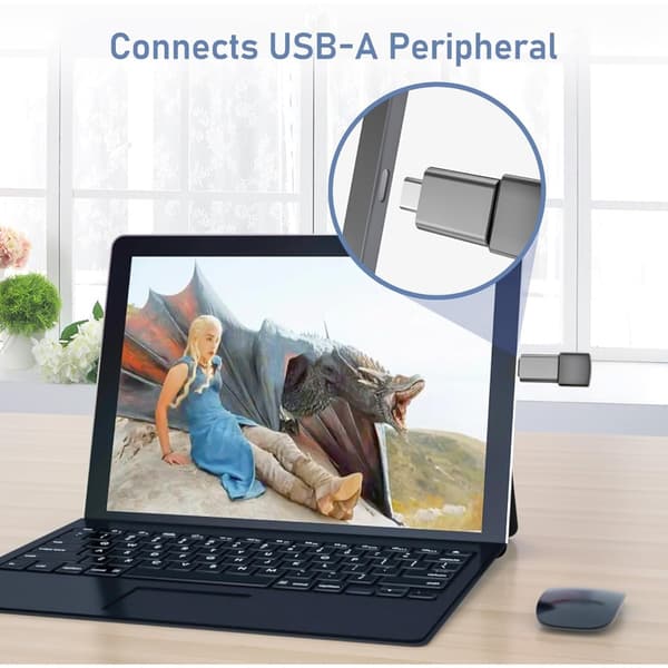 USB-C til USB Adapter 3-pak, aluminiumslegering, kompatibel med MacBook Pro/Air, iPhone 17/16/16e/15 Max, Galaxy S25 Grey Grey