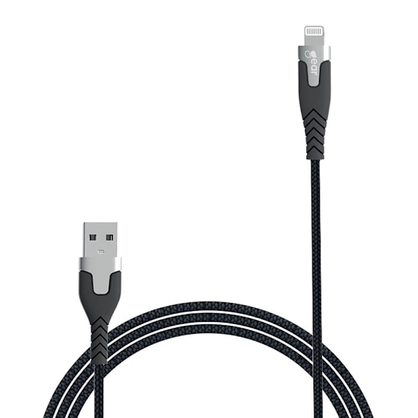 GEAR Laddkabel PRO USB-A till Lightning C89 1.5m Svart Kevlarkab