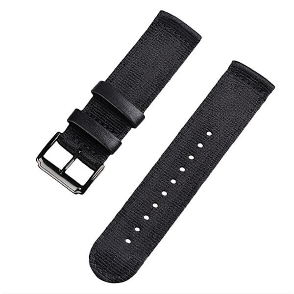 Nylonflätad klockarmband för Huawei Watch GT4 Svart 18 mm