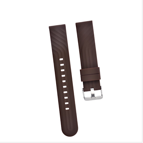 Silikone Urrem til Huawei GT3 & iWatch 4 Brun 18 mm