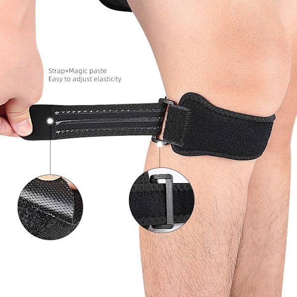 Justerbara knäskydd för patella (par)