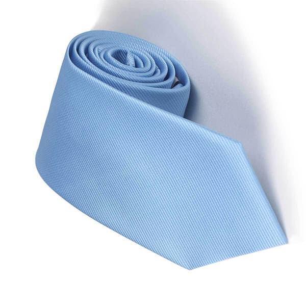 Klassisk slips av polyestersilke Blue Blue