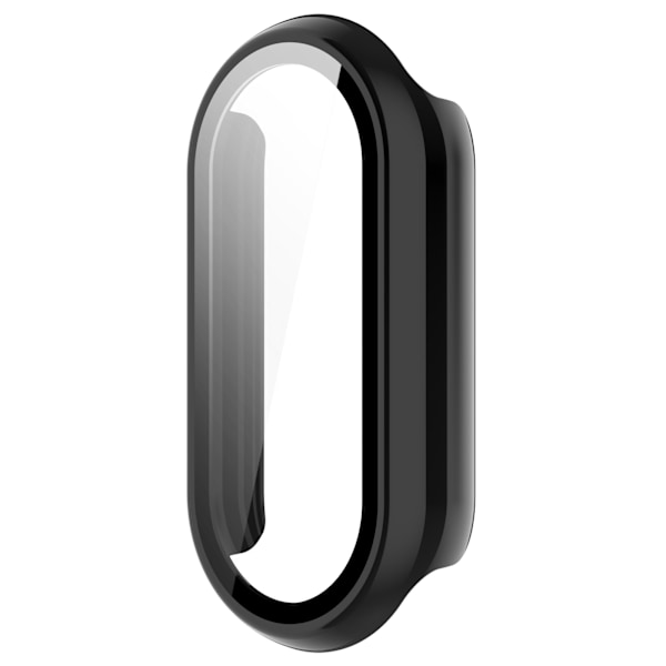 Xiaomi Mi Band 9/9 NFC-fodral med skärmskydd i härdat glas Svart