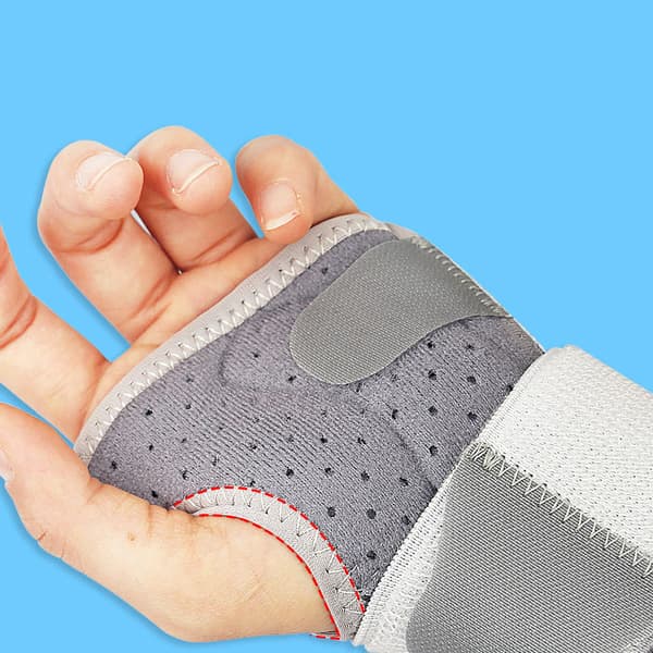 Justerbart Handledsstöd för Smärtlindring - Vänster Hand Grey M Grey M
