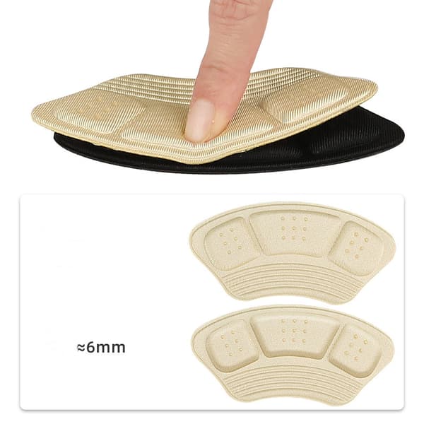 Kantapääpehmuste, yksi pari Black Black