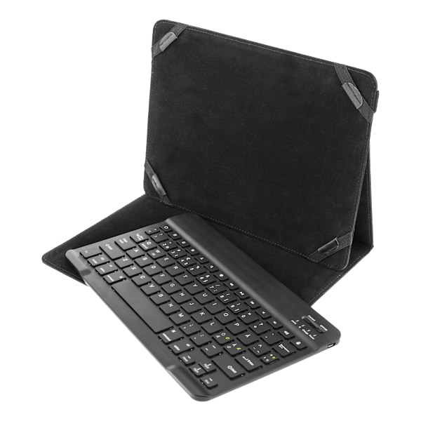 Case and Bluetooth keyboard for 10" tablets, black