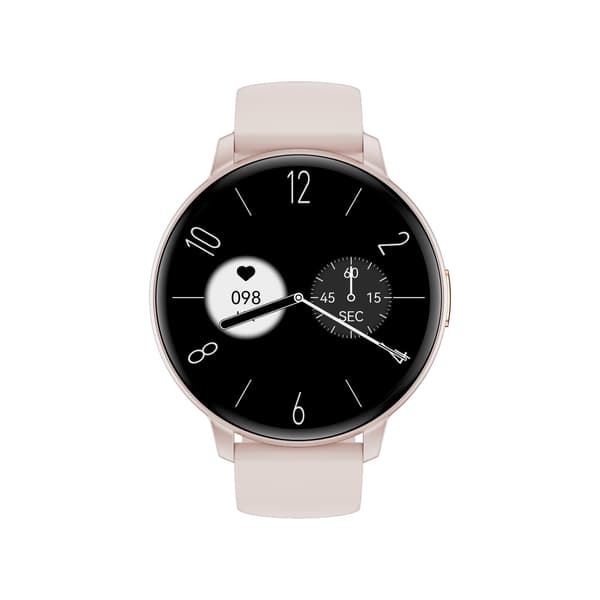 C66 Multifunktionell Smartwatch med Bluetooth-samtal & Hälsoövervakning, kompatibelt med Android och iOS Pink Pink