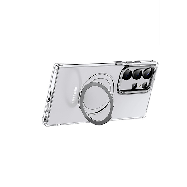 Skyddande Samsung-fodral med magnetstativ Samsung Galaxy S24 Plus Transparent