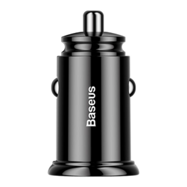 Baseus Circular 2xUSB QC3.0 5A 30W billaddare (svart)