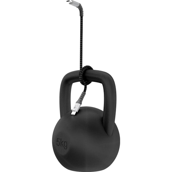 Lightning USB-C™ tekstilkabel med metalstik, 0,5 m