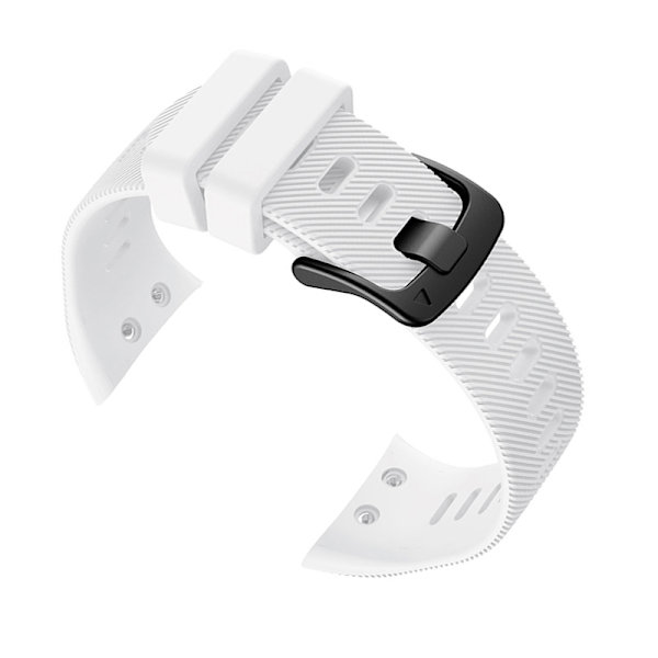 Silikoninen ranneke Garmin Swim 2 / Forerunner 45 -kelloille Valkoinen