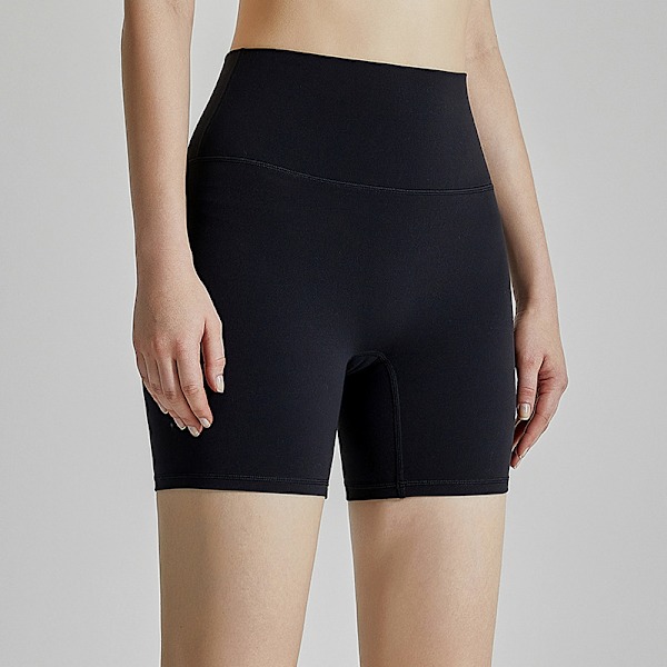 Sömlösa Yogashorts Svart