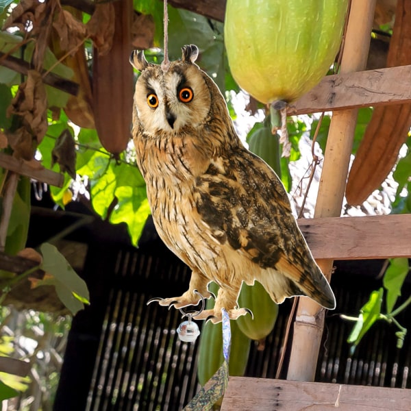 Owl Bird Repellent Bell hänge