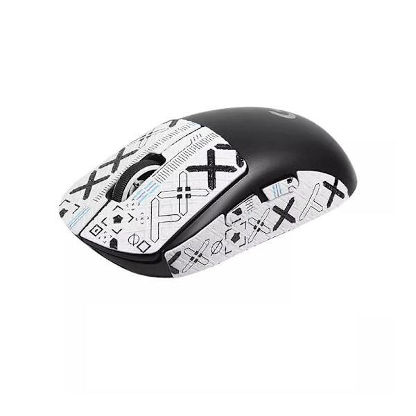 Forbedrede Grip Mouse Stickers til Logitech GPW2/GPW3 - Hvid