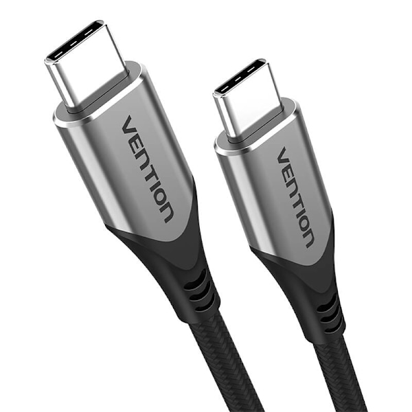 Vention TAAHF USB-C till USB-C 60W 1m USB-kabel (grå)
