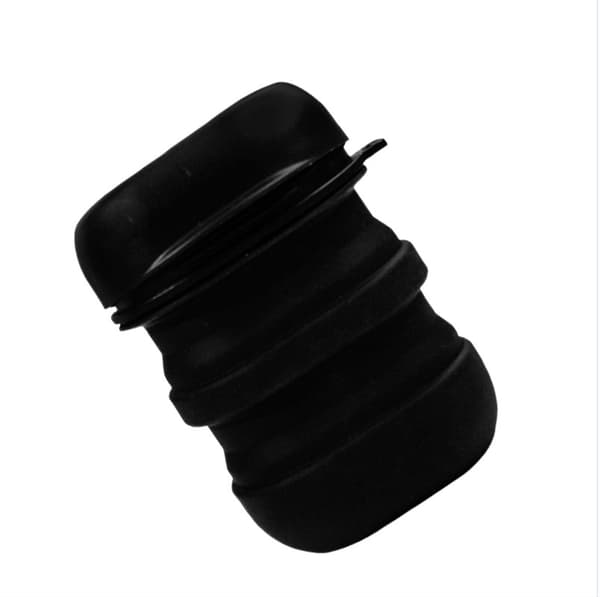 Foldbar Multifunktionel Afløbs Rejse Sæbeæske Black Black
