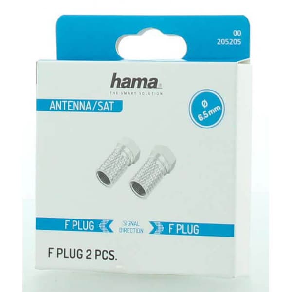 F-Plug 6.5mm 2-pack