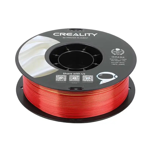 CR-Silk PLA Filament Creality (Gyllene-röd)