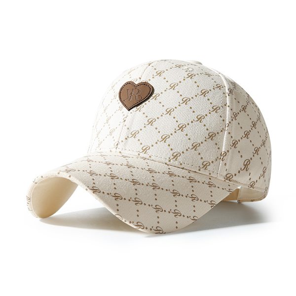 Tryckt baseballkeps Vit