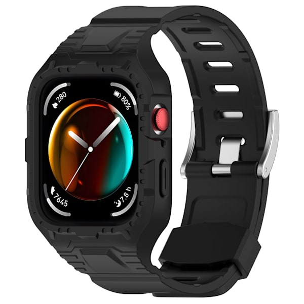 Huawei Watch Fit 3 -kellon ranneke ja suojakuori Musta