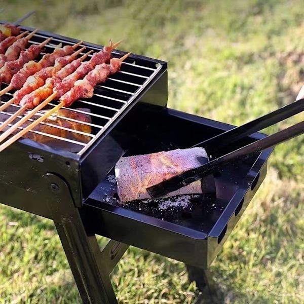Sammenfoldelig bordplade til kulgrillning M M