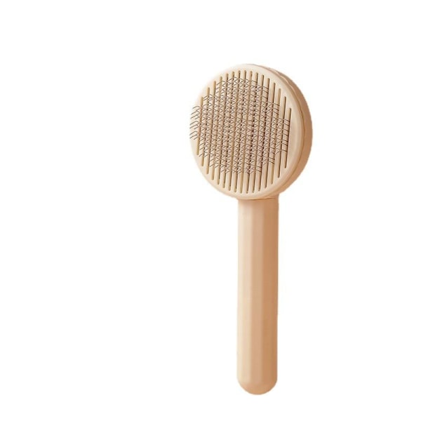Itsepuhdistuva hiusharja lemmikkieläimille Beige