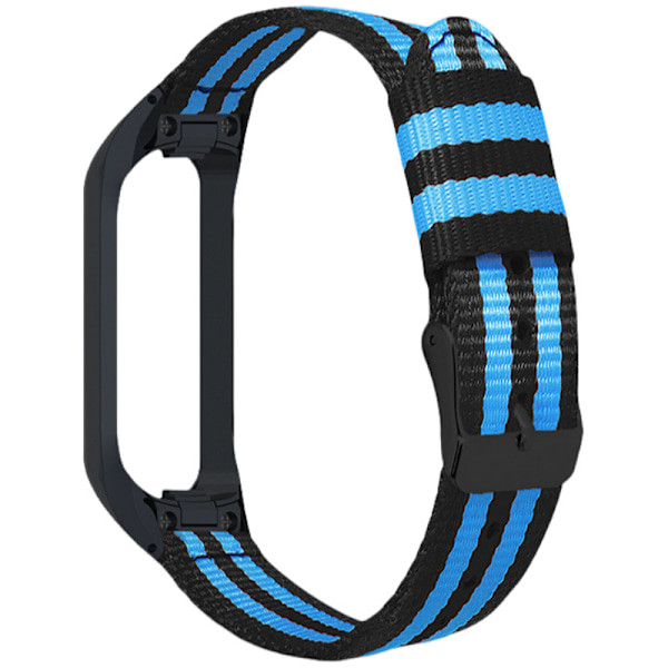 Klockarmband i canvas för Samsung Galaxy Fit E SM-R375 Svart blå