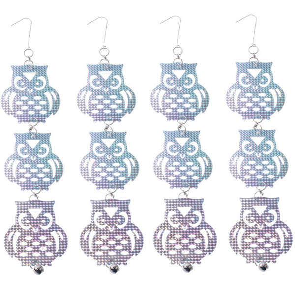 Pöllön muotoinen heijastava variksenpelätin 4 Pack