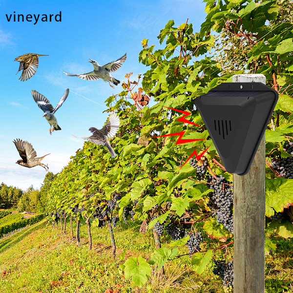 Solar drevet repeller, vilde dyr repeller, fugl repeller, ultralyd repeller