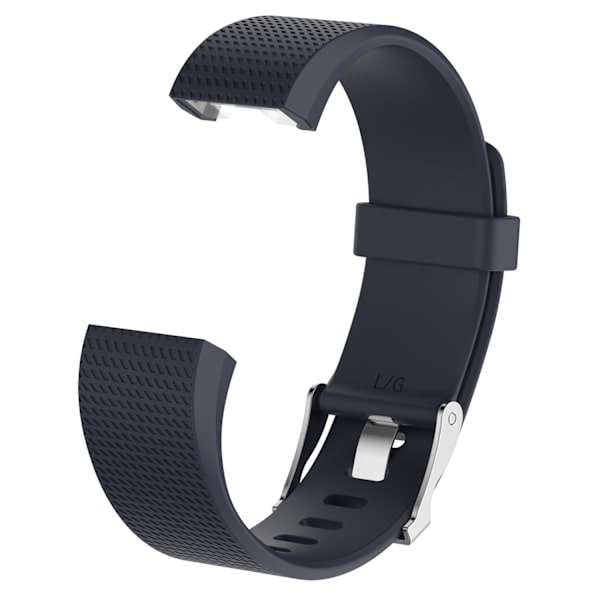 Silikonearmbånd til Fitbit Charge 2 Mørkeblå S
