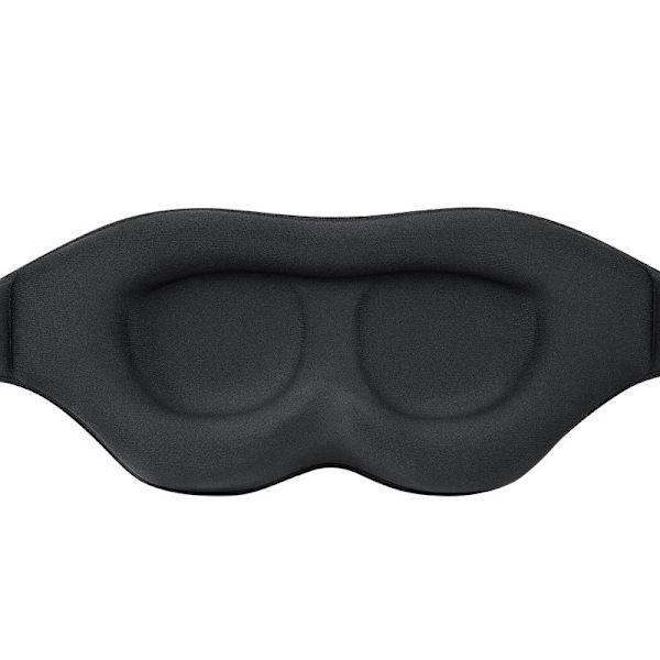 Mjuk Sovmask för Totalt Mörker Svart