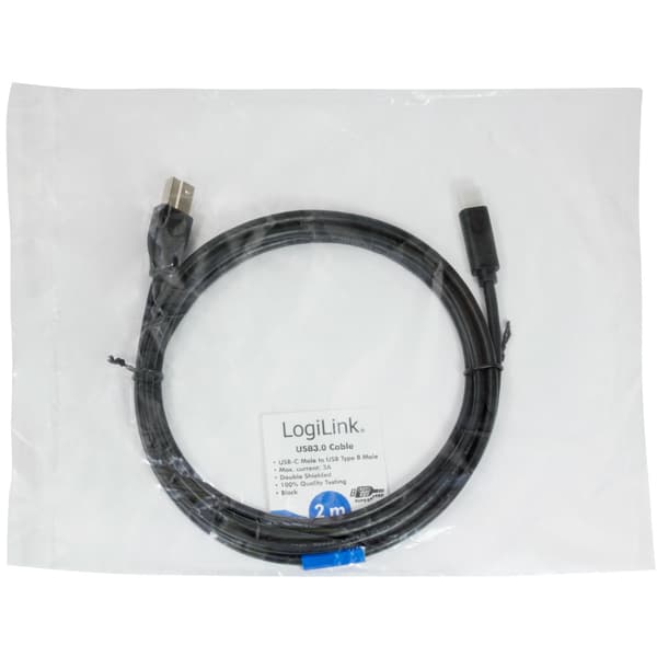 USB3.2 Gen1x1 USB-C - USB-B 3.0 2 metriä