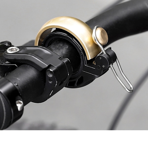 Klassisk skjult cykelklokke: Klar lyd, kompakt design Guld