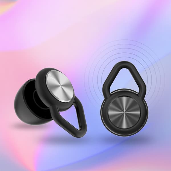 Støjreducerende ørepropper - Bullet Head Pro - Rhombus Accessories - Perfekt til søvn, arbejde og rejser Black + Silver Black + Silver