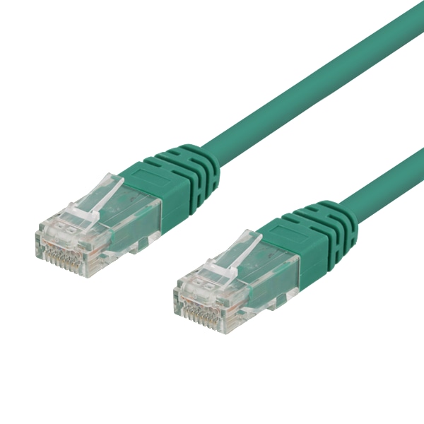 U/UTP Cat6 patch cable 0.3m, green