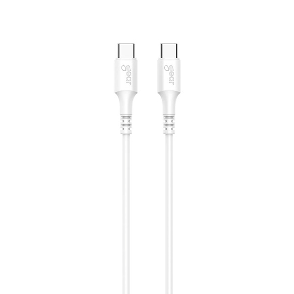 Laddkabel USB-C till USB-C 2.0 0.5m Kabel Vit