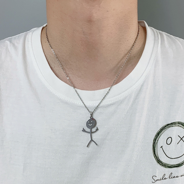 Funny Doodle halsband Silver