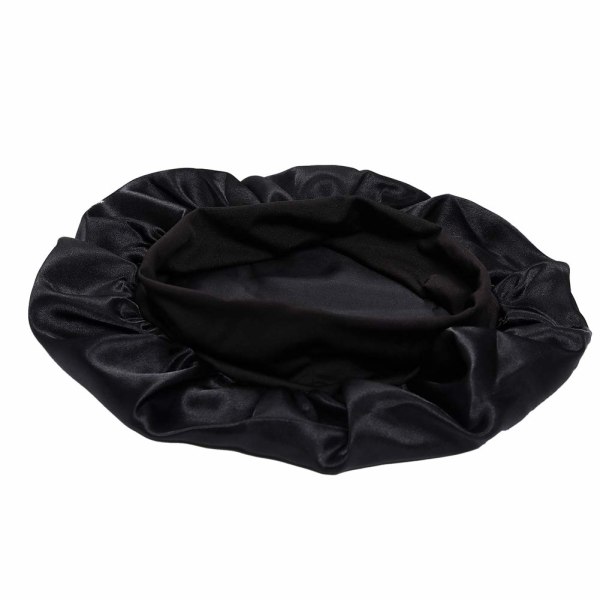 INF Sovmössa satin bonnet (one size) Svart