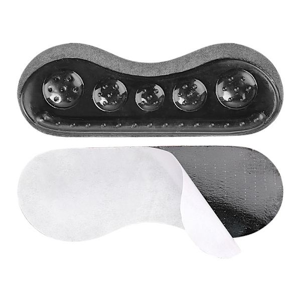 Hälkuddar i läder för skoskav - 2-pack (Svart) Svart