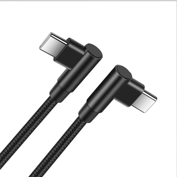 Vinklet datakabel - USB-C til USB-C 2 m 2 m