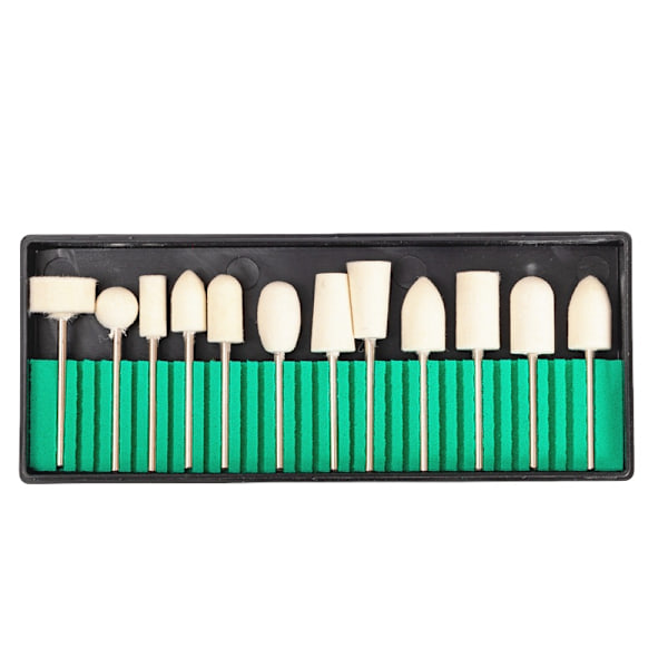 12-pack ull nagelborrbits för manikyr 2.35 mm 2.35 mm
