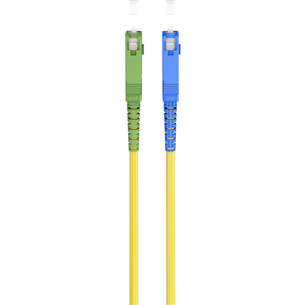 Fiberoptisk kabel (FTTH), Singlemode (OS2) Yellow, gul (Simplex), 5 m