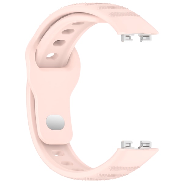 Silikonerem til Huawei Band 10/9/8 - Prikket tekstur Lyserød