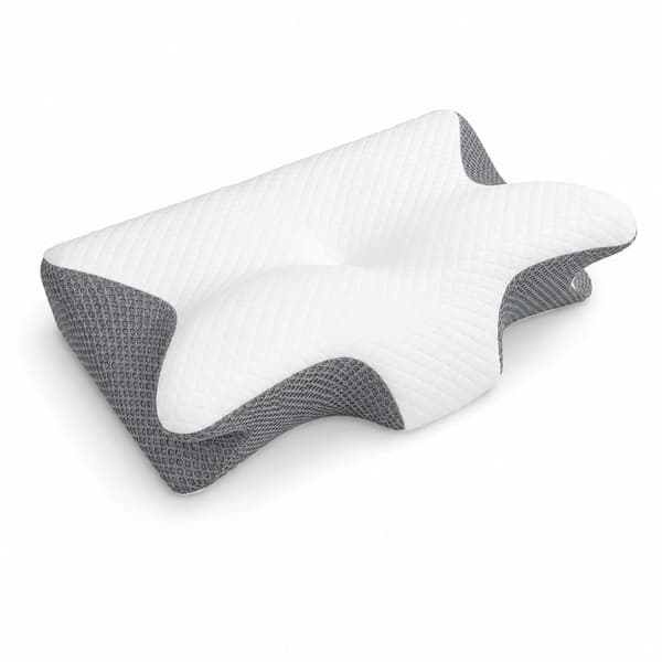 Memory Foam Nackkudde – Ortopedisk & Andningsbar Fjärilskudde
