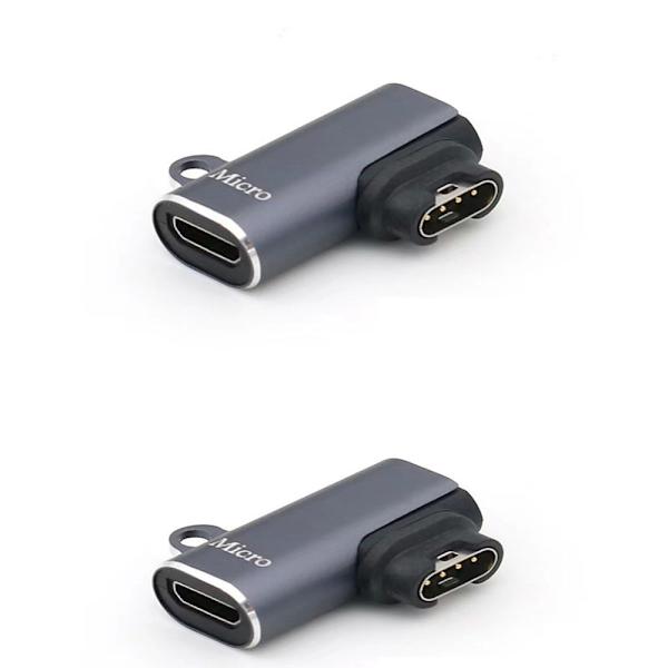 Adapteri: Micro-naaras Garmin-kelloon, sivuttaiskulma, 2 kpl