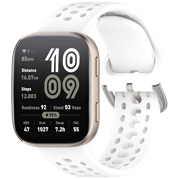 Silikoninen kellonranneke Amazfit Bip6:lle (A2435) Valkoinen
