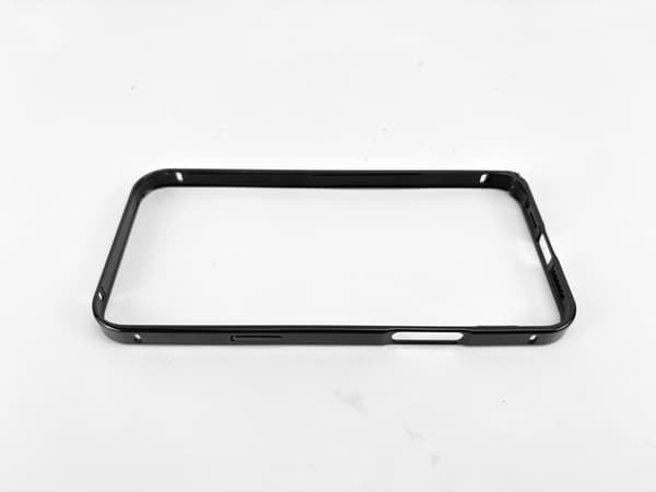Stötfångarfodral i aluminiumlegering för iPhone 16 Pro Max Black Black