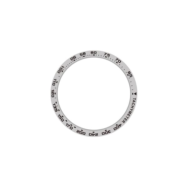 Sølv & Sort Hastighed Tidsskala Bezel Ring 45mm Kompatibel med Samsung Galaxy Watch 5 Pro