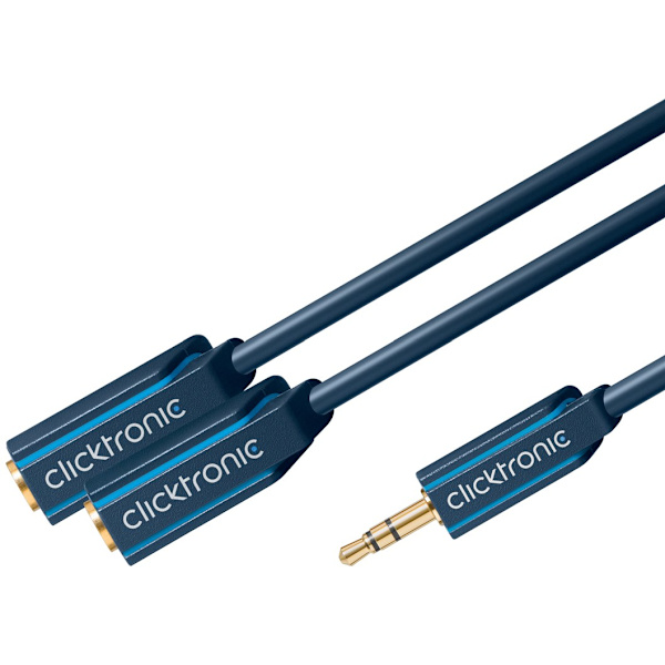 3,5 mm AUX-adapterkabel, stereo